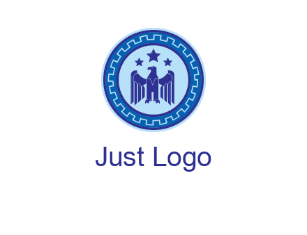 eagle and stars security logo
