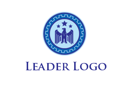 eagle and stars security logo