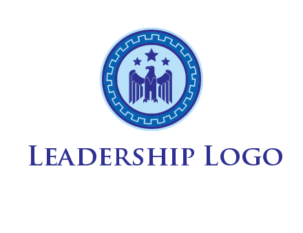 eagle and stars security logo