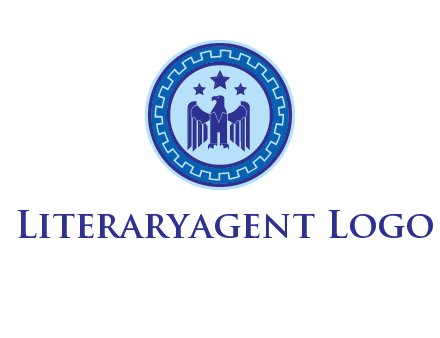 eagle and stars security logo