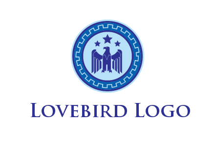 eagle and stars security logo