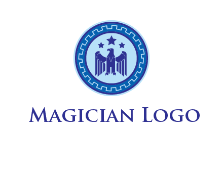 eagle and stars security logo