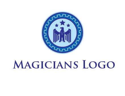 eagle and stars security logo