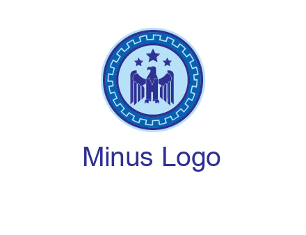 eagle and stars security logo