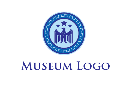 eagle and stars security logo