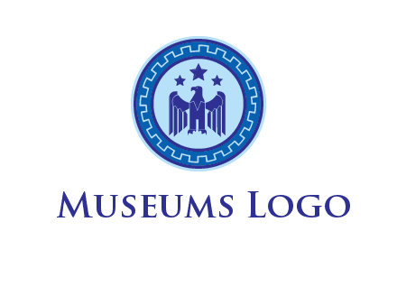 eagle and stars security logo