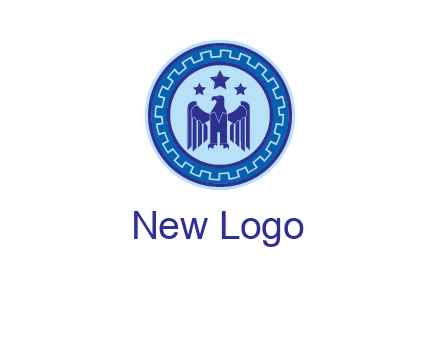 eagle and stars security logo