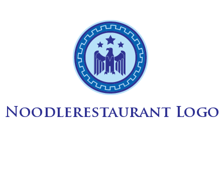eagle and stars security logo