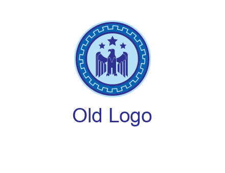 eagle and stars security logo