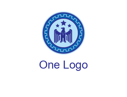 eagle and stars security logo