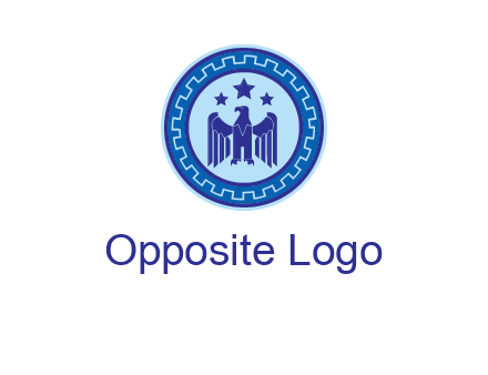 eagle and stars security logo