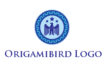 eagle and stars security logo