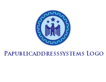 eagle and stars security logo