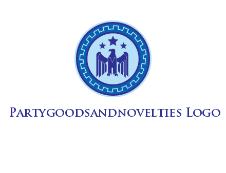 eagle and stars security logo