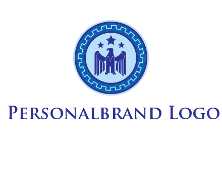 eagle and stars security logo