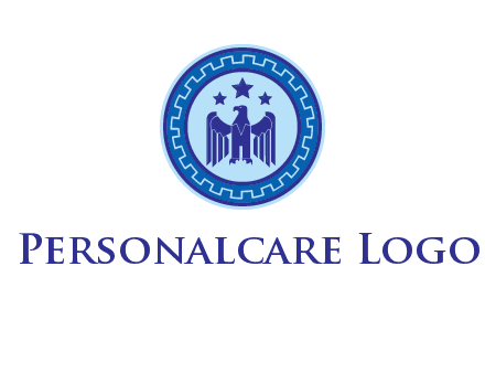 eagle and stars security logo