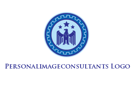 eagle and stars security logo