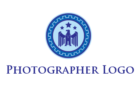 eagle and stars security logo