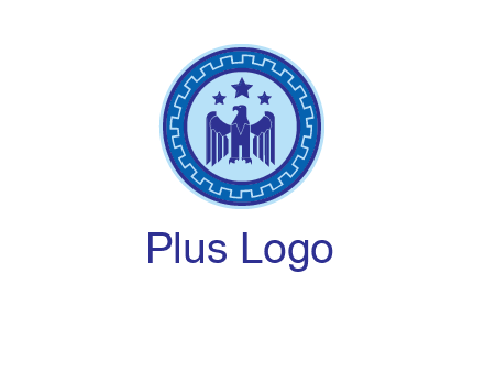 eagle and stars security logo