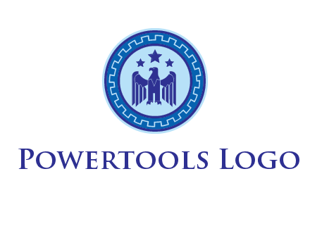 eagle and stars security logo