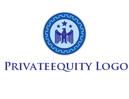 eagle and stars security logo