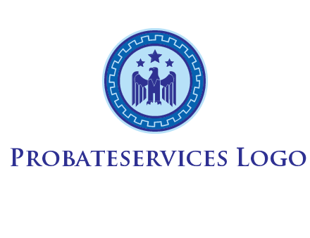 eagle and stars security logo