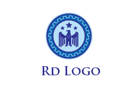 eagle and stars security logo