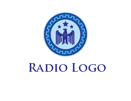 eagle and stars security logo