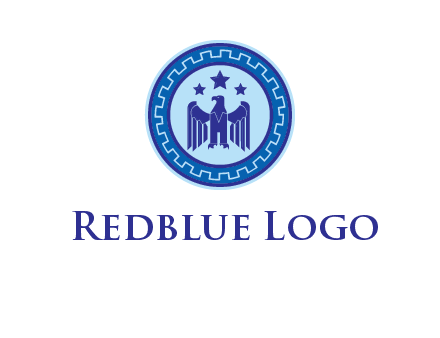 eagle and stars security logo