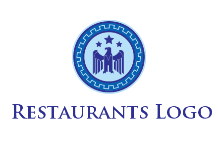 eagle and stars security logo
