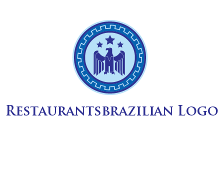 eagle and stars security logo