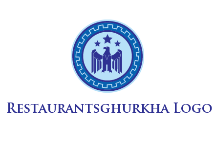 eagle and stars security logo