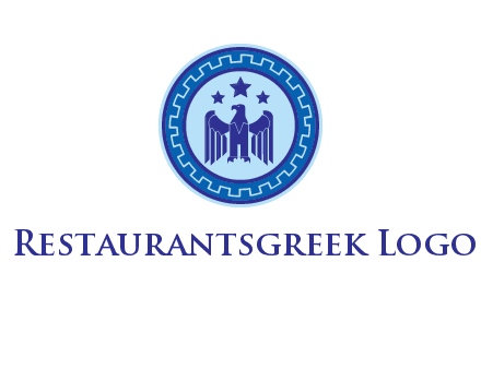 eagle and stars security logo