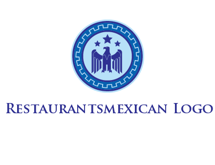 eagle and stars security logo