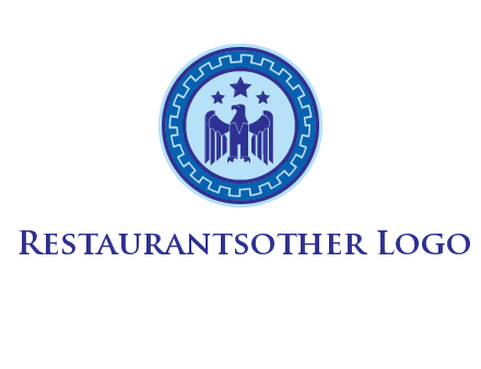eagle and stars security logo