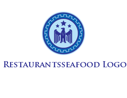 eagle and stars security logo