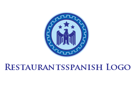 eagle and stars security logo
