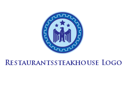 eagle and stars security logo