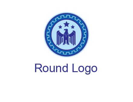 eagle and stars security logo
