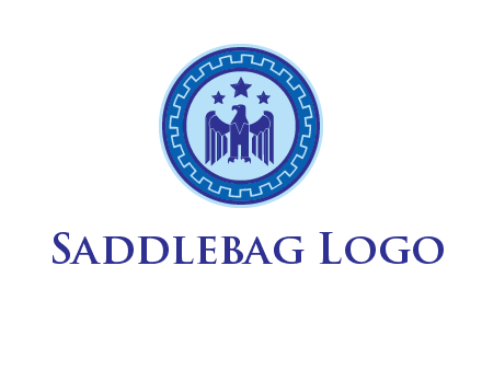 eagle and stars security logo