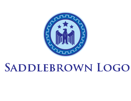 eagle and stars security logo