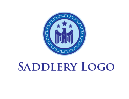 eagle and stars security logo