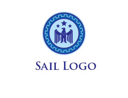 eagle and stars security logo