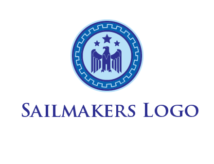 eagle and stars security logo