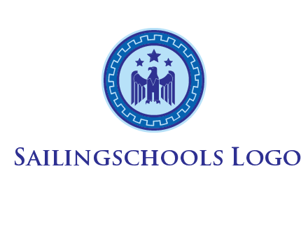 eagle and stars security logo