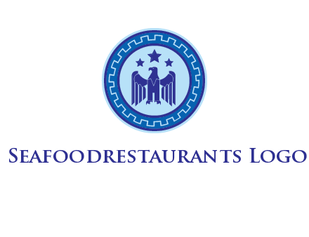 eagle and stars security logo