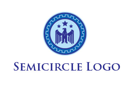 eagle and stars security logo