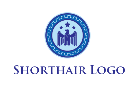 eagle and stars security logo