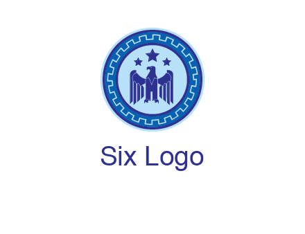 eagle and stars security logo
