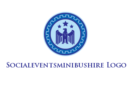 eagle and stars security logo